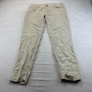The Earth Collection Pants Mens Large Beige Cuffed Ankle Casual Straight Leg